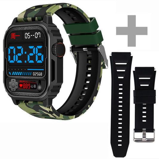 Smartwatch Blulory Camuflaje - Bluetooth -Pulsera NEGRO